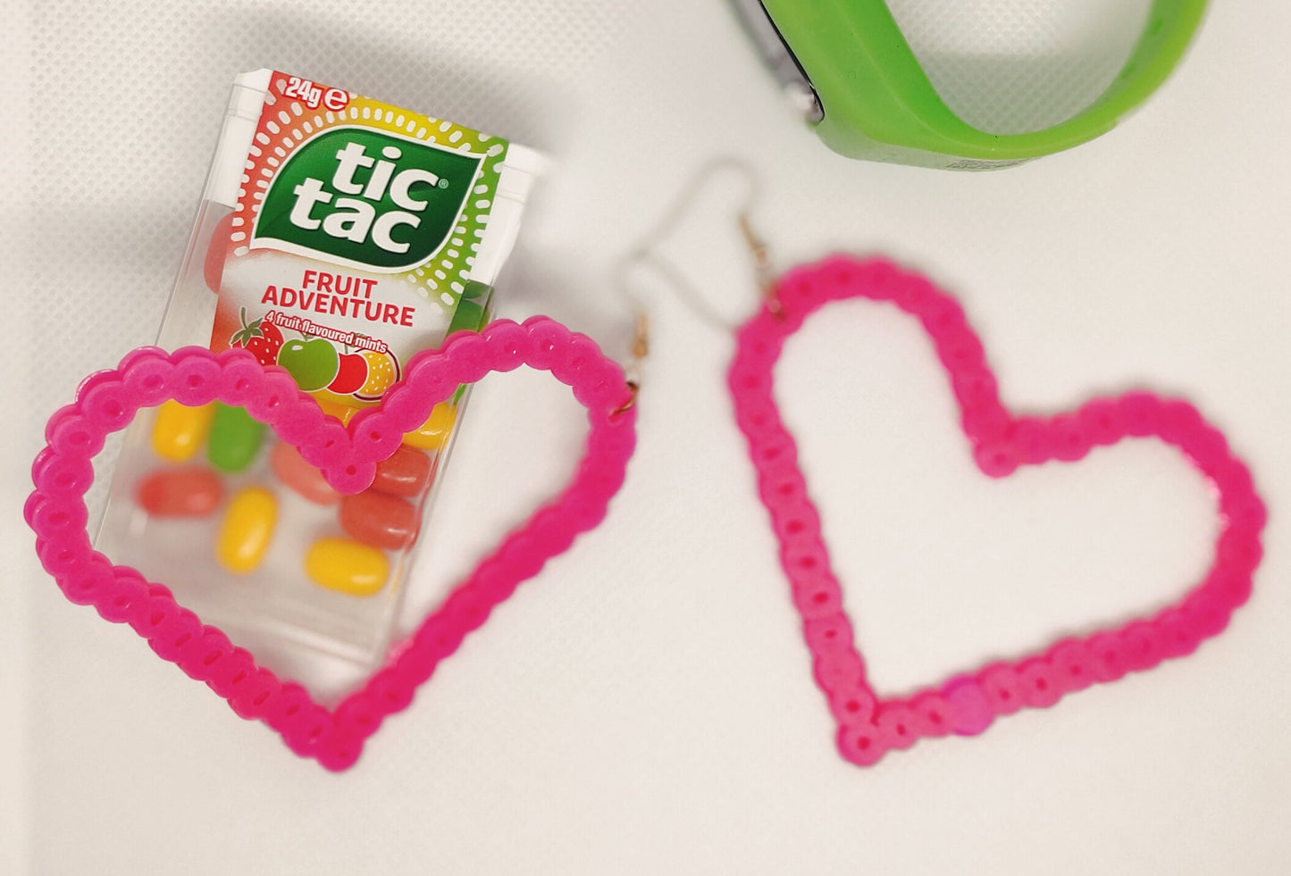 Funky Melt Hoop Heart Earrings