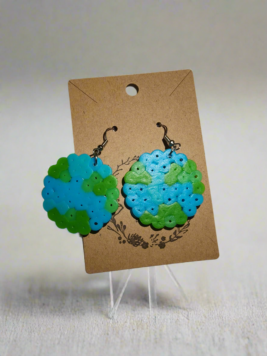 Earth Melt bead earrings