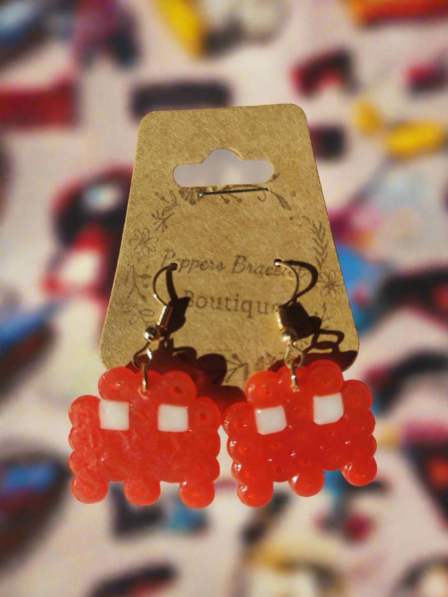PacMan-Like Ghost Melt Earrings